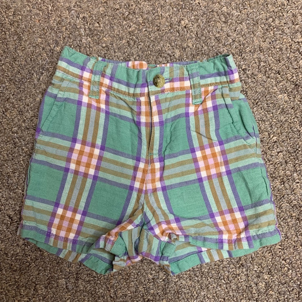 Janie and Jack Baby Boy Shorts Linen Cotton Size 6-12 Months